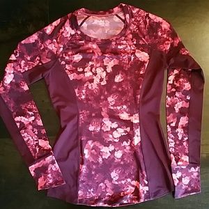 Athleta Long-sleeved Shirt with Mesh Panels
